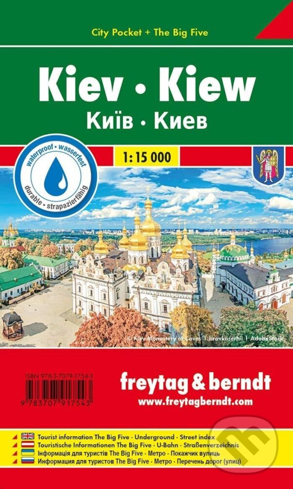 Levně Kyjev 1:10.000 mapa kapesní lamino / Kiev Pocket City Map