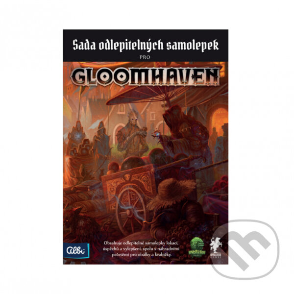 Spoločenská hra: Gloomhaven CZ - Sada odlepiteľných samolepiek (Albi). Albi, 2022