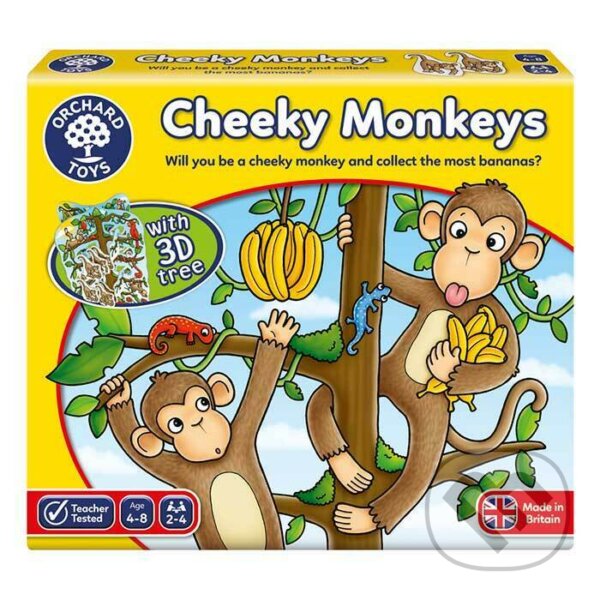 Spoločenská hra: Cheeky Monkeys (Drzé opice) (Orchard Toys)