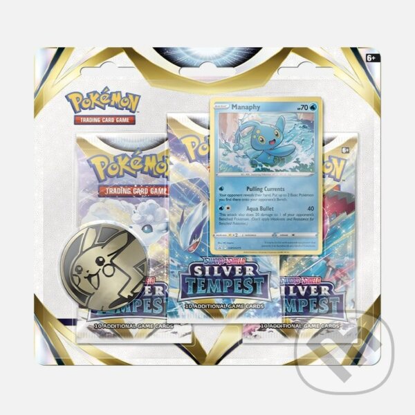 Pokémon: Manaphy 3-pack blister - Silver Tempest, Pokemon, 2022
