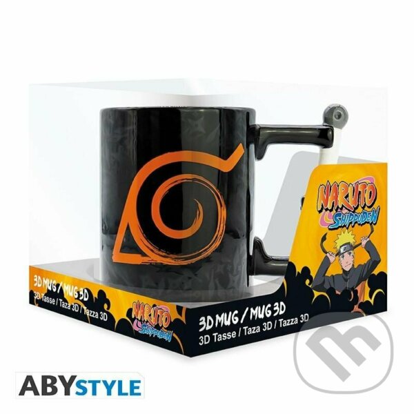 Levně Naruto Shippuden 3D keramický Hrnček - Kunai Konoha 460 ml