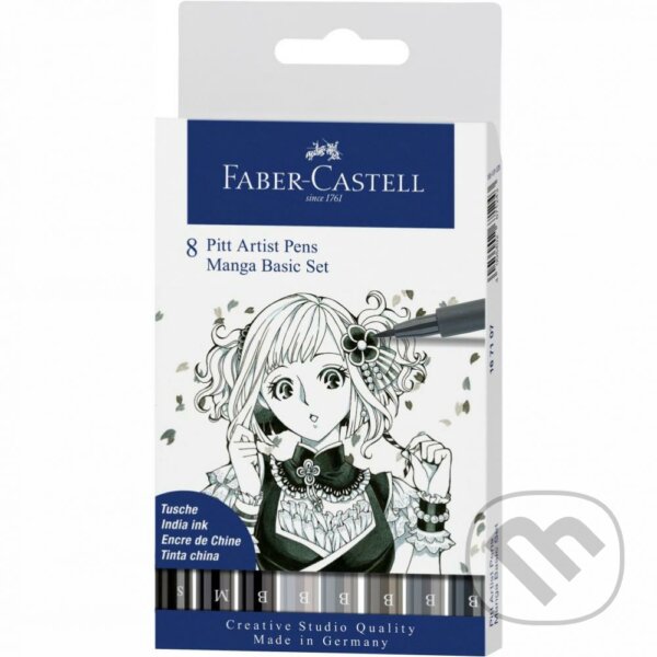 Levně PITT umelecké fixky Manga set, 8 ks