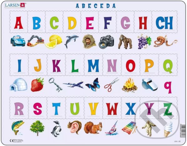 Levně Abeceda LS8 - puzzle z kategorie Náučné puzzle