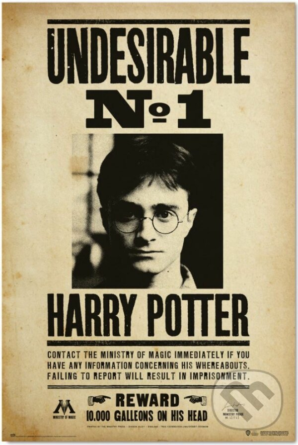 Levně Plagát Harry Potter: Nežiadúci No.1