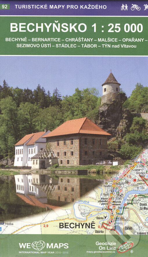 Levně Bechyňsko 1:25T/92 Turistické mapy pro každého