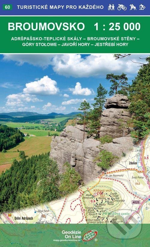 Levně Broumovsko 1:25 000 / 60 Turistické mapy pro každého