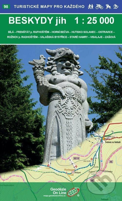 Levně Beskydy - jih 1:25 000 / 98 Turistické mapy pro každého