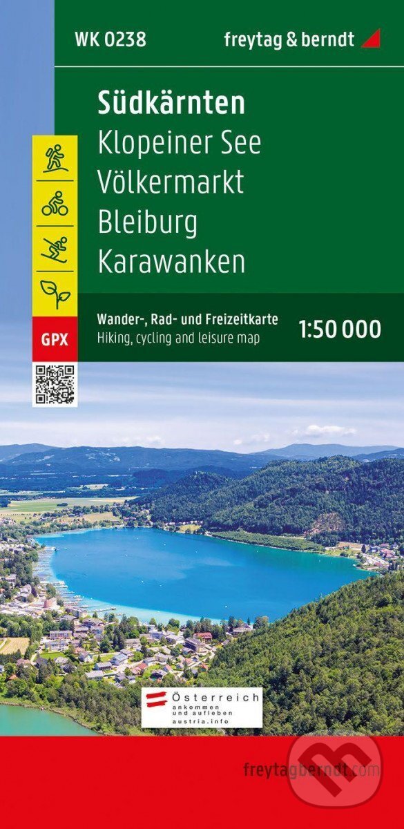 Levně Südkärnten, Wander-, Rad- und Freizeitkarte 1:50.000