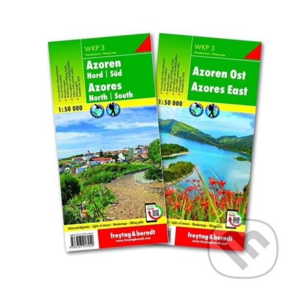 Azoren set 1:50 000 / 2 tutistické mapy (freytag&berndt)