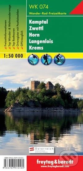 Levně WK 074 Kamptal, Zwett, Horn, Langenlois, Krems 1:50 000/mapa
