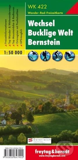 Levně WK 422 Wechsel, Bucklige Welt, Bernstein 1:50 000/mapa
