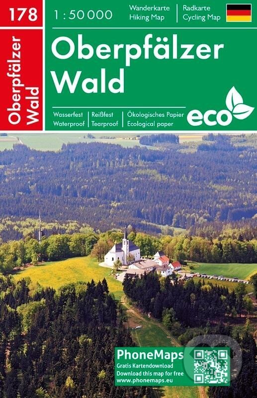 Levně PhoneMaps 178 Oberpfälzer Wald 1:50 000 / Turistická mapa