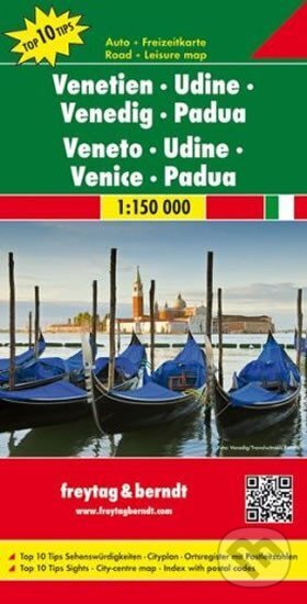 Levně Venetien-Udine-Venedig-Padua/Benátsko, Udine, Benátky,Padova 1:150T/automapa