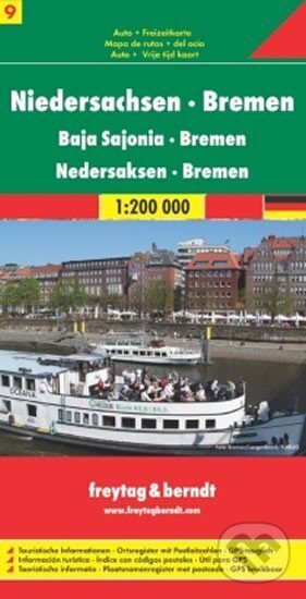 Levně Niedersachsen-Bremen/Dolní Sasko,Brémy 1:200T/automapa