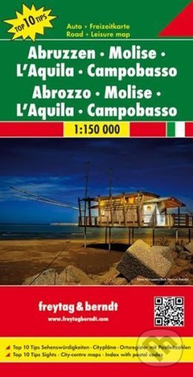 Levně Abruzzen-Molise-L’Aquila-Campobasso/Abruzzo,Molise,Campobasso,L´Aquila 1:150T/automapa