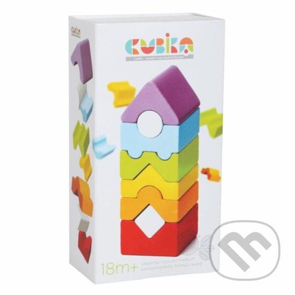 CUBIKA 15009 Věž XII - dřevěná skládačka 8 dílů