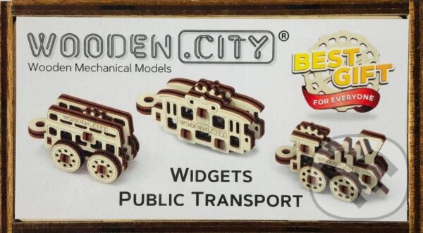 WOODEN CITY 3D puzzle mini sada Widgets: Dopravní prostředky 36 dílků