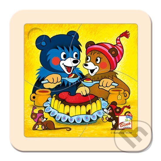 Levně Baribal s dortem - puzzle z kategorie Maxi dieliky