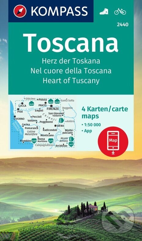 Levně Toscana (sad 4 map) 2440