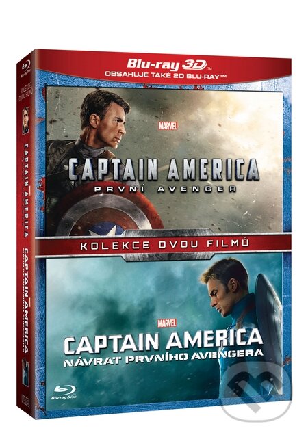 Levně Captain America kolekce 3D (4 BD / 3D+2D) - Anthony Russo, Joe Russo, Joe Johnston - film z kategorie Akčné a dobrodružné