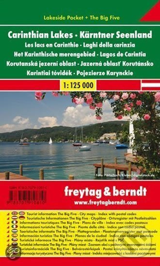 Levně Automapa: Korutanská jezera 1:125 000 (kapesní lamino)