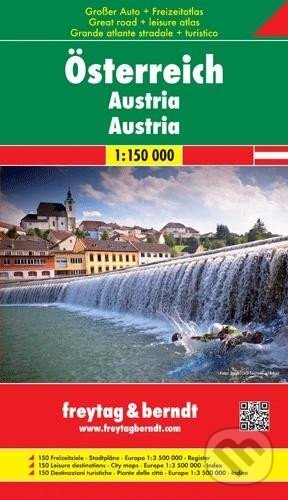 Levně GAOEN Velký autoatlas Rakouska