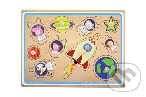 Levně Dřevěná vkládačka Prasátko Peppa - puzzle z kategorie Maxi dieliky