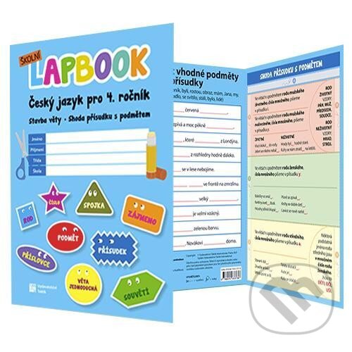 Levně Školní lapbook: Čeština - Stavba věty. Shoda podmětu s přísudkem - kniha z kategorie 1. stupeň