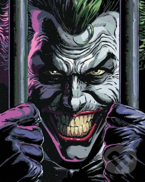Levně Malování podle čísel: Batman - Joker za mřížemi (40 x 50 cm)