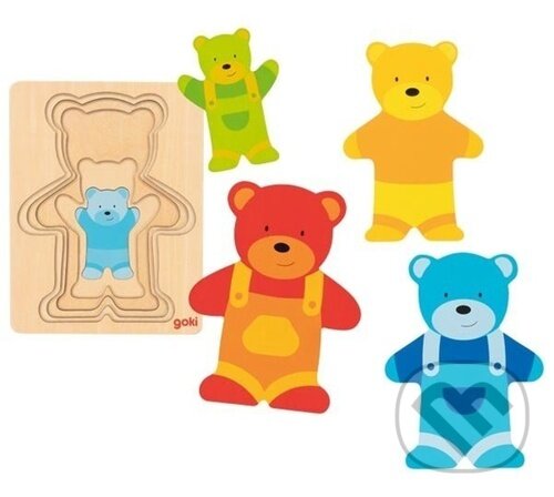 Levně Vícevrstvá vkládačka Medvěd - puzzle z kategorie Maxi dieliky