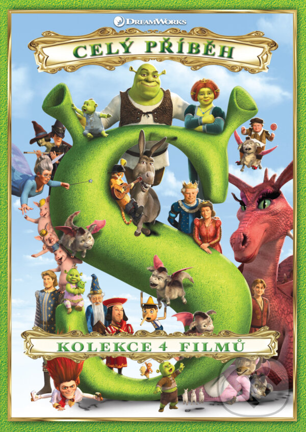 Levně Shrek kolekce 1.-4. (4DVD) - film z kategorie Animované rozprávky
