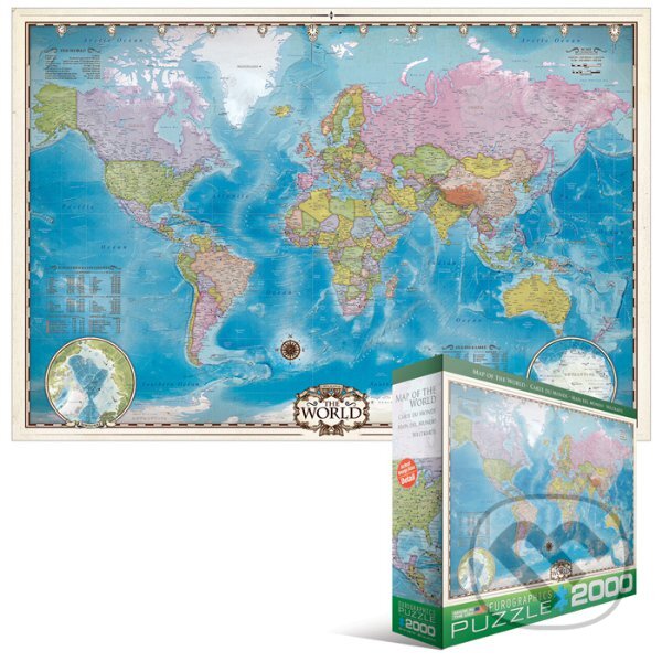 Mapa světa, EuroGraphics, 2014