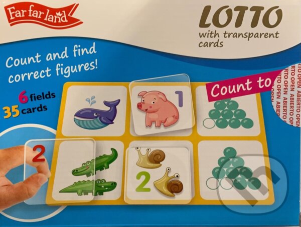 Levně Lotto s transparentnými kartami - Počítanie - hra z kategorie Vzdelávacie hry
