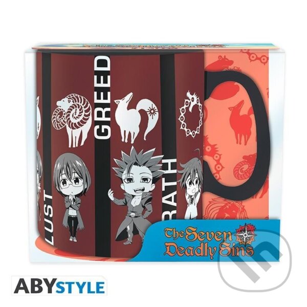 Levně The Seven Deadly Sins Hrnček keramický 460 ml - Chibi sins