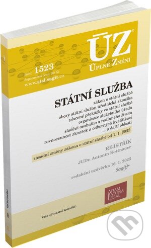Levně Úplné Znění - 1523 Státní služba (Podle stavu k 1. 1. 2023) - kniha z kategorie Právo