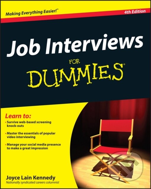 E-kniha: Job Interviews For Dummies (Joyce Lain Kennedy). Wiley, 2011