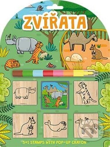 Levně Razítka 5+1 s voskovkou Zvířátka