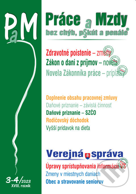 Levně Práce, odvody a mzdy bez chyb, pokut a penále č. 3-4 / 2023 - Zdravotné poistenie – zmeny - kniha z kategorie Mzdové účtovníctvo