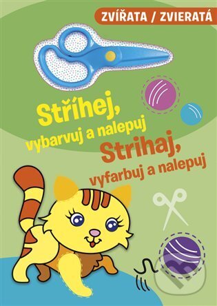 Levně Stříhej, vybarvuj a nalepuj - Zvířata - kniha z kategorie Hravé úlohy
