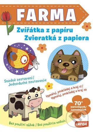 Levně Zvířátka z papíru - Farma - kniha z kategorie Hravé úlohy