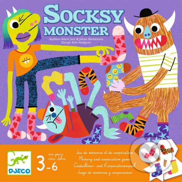 Ponožkové príšerky (Socksy Monster), Djeco, 2023