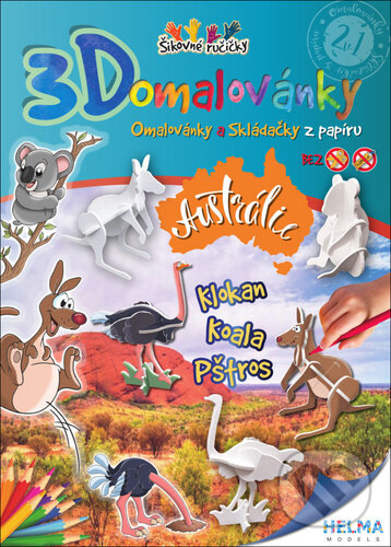 Levně 3D omalovánky Austrálie (Omalovánky a Skládačky z papíru) - kniha z kategorie Výroba z papieru