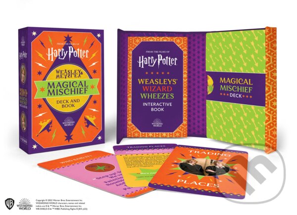 Levně Harry Potter Weasley & Weasley Magical Mischief Deck and Book