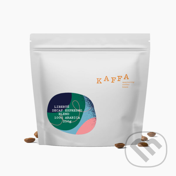 Levně KAFFA LIBERTÉ DECAF ESPRESSO BLEND 100% bezkofeínová 250g