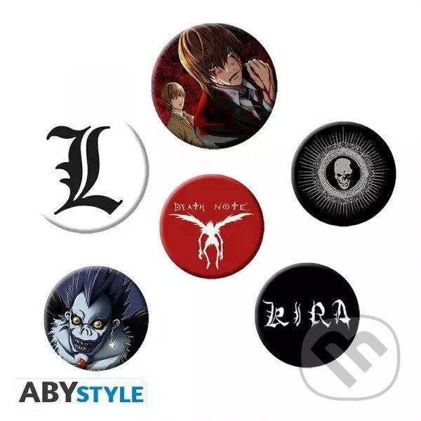 Levně Sada odznakov Death Note