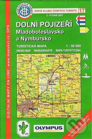 Levně KČT 17 Dolní Pojizeří 1:50.000 / turistická mapa