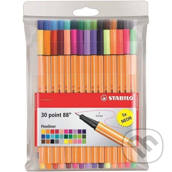 Levně Popisovač STABILO point liner 88 sada 30 ks v PVC pouzdru