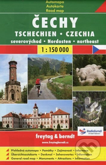 Levně Čechy - severovýchod, infomapa