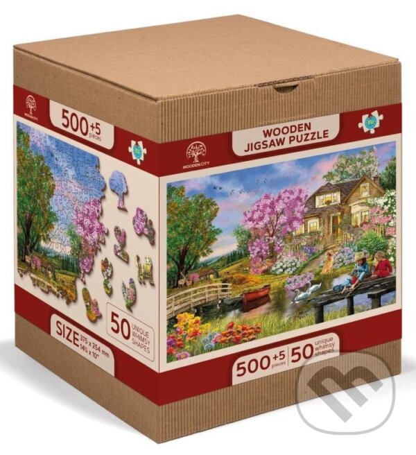 Levně Springtime Cottage - puzzle z kategorie Prírodné scenérie