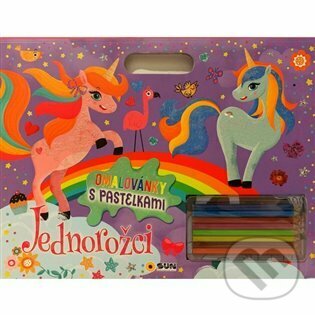Levně Omalovánky - Jednorožci s pastelkami - kniha z kategorie Omaľovávanky